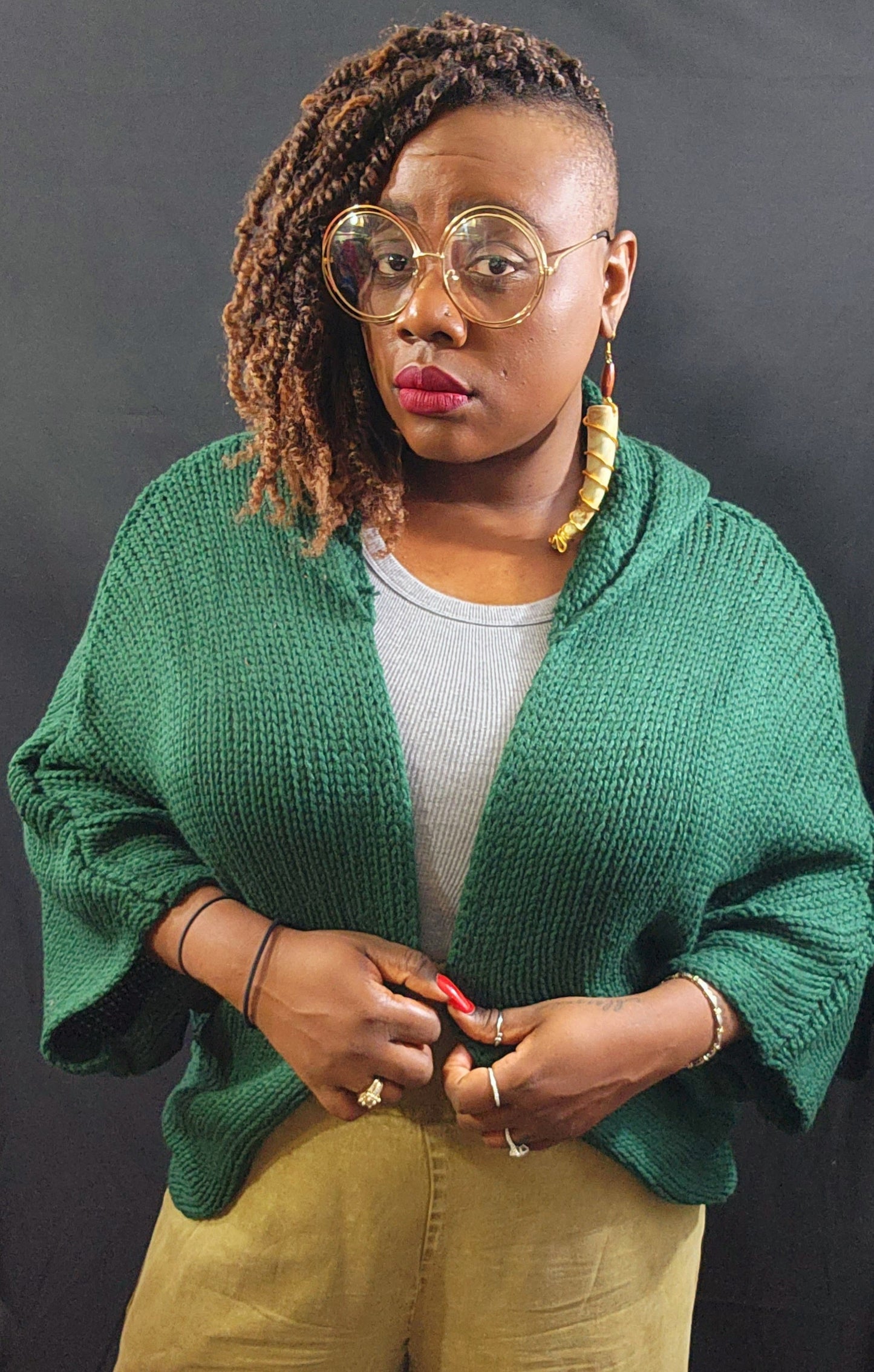 Cozy Hooded Cardi (OSFM)