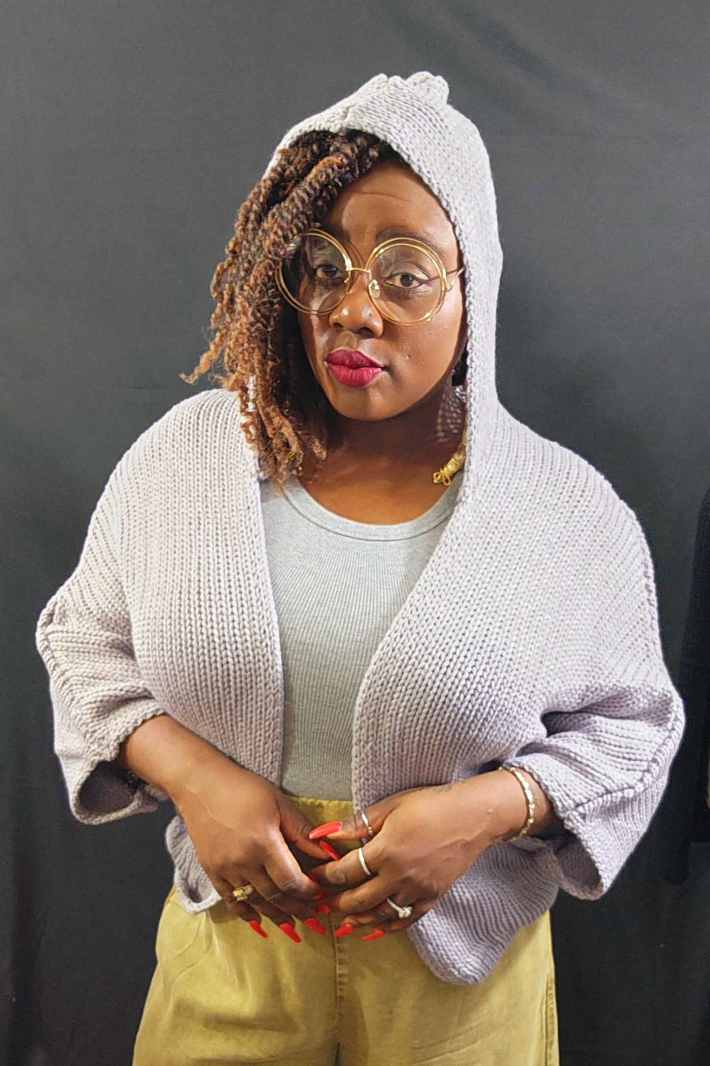 Cozy Hooded Cardi (OSFM)