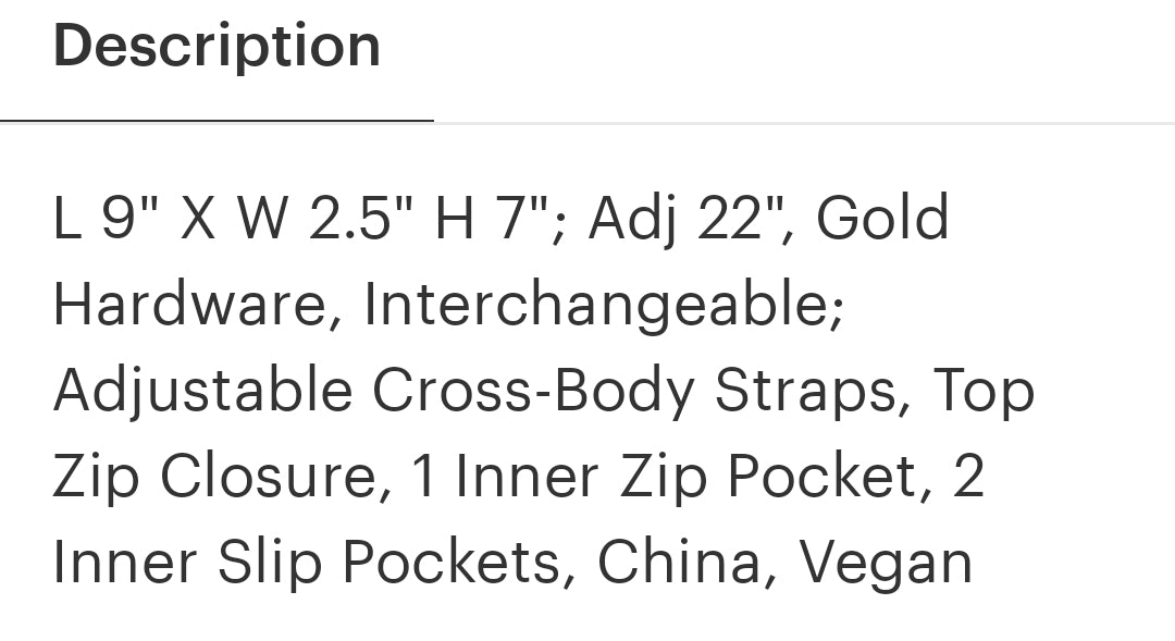 Vesper Camera Bag (Shiraleah)