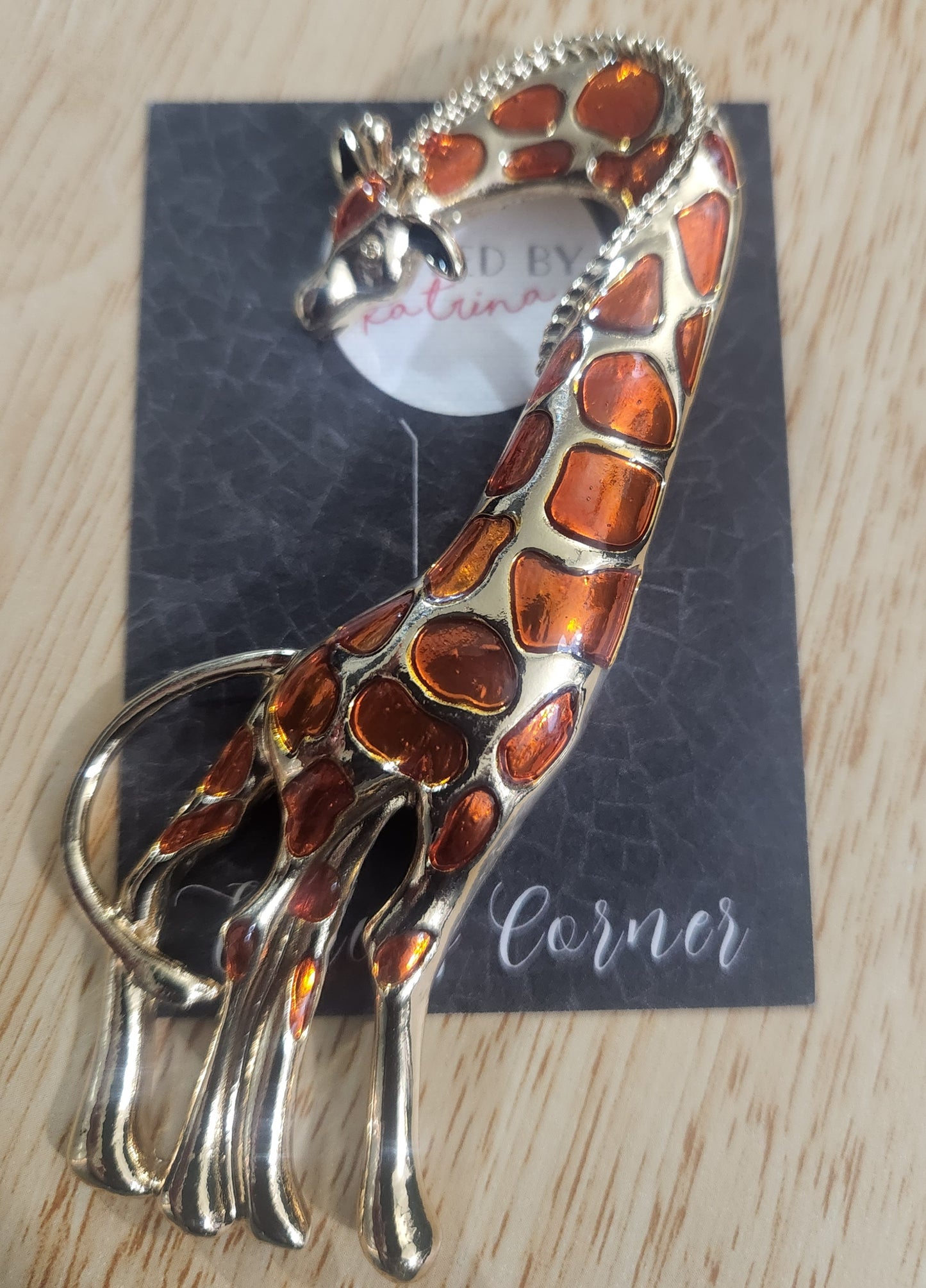 Large Giraffe Brooch