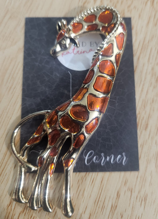 Large Giraffe Brooch