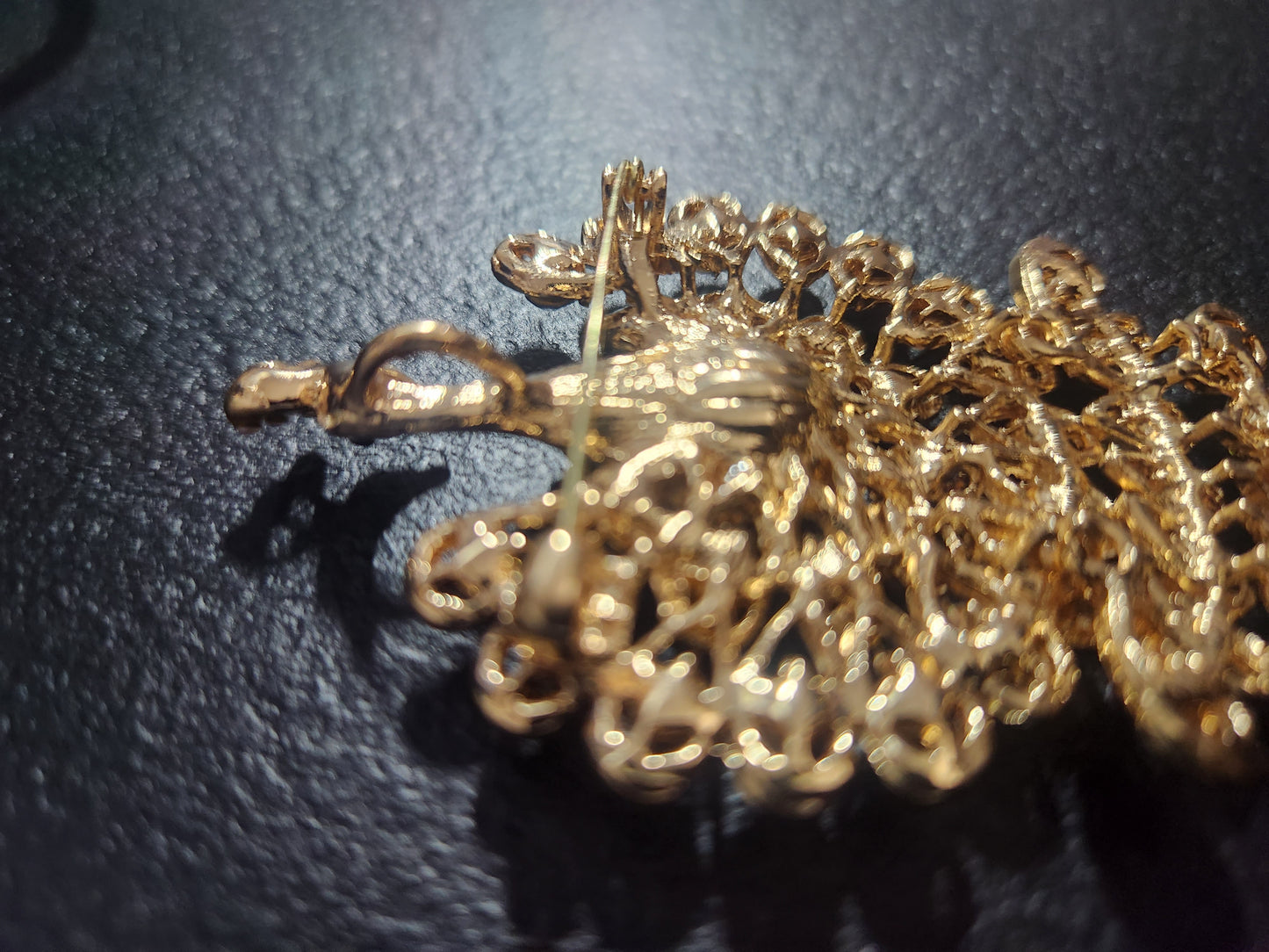 Colorful Peacock Brooch
